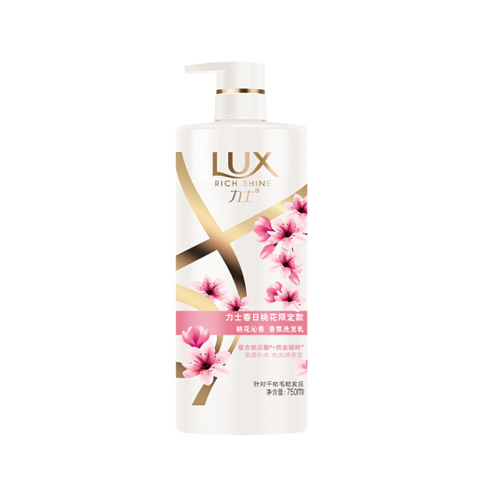 力士(LUX)洗发水 春日桃花限定款 桃花沁香香氛洗发乳750ml（新老包装随机发货）